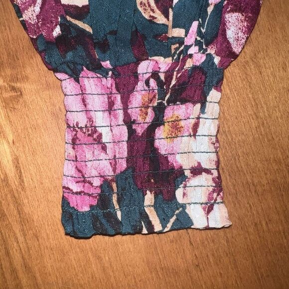 NEW Band Of The Free Women's Blouse Size XS Boho Peasant Smocked Cottagecore - Picture 6 of 13